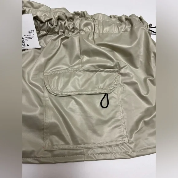 NWT ⚜️ Just Polly NY Forever 21 Toggle Drawstring Mini Skirt size L - Picture 12 of 15